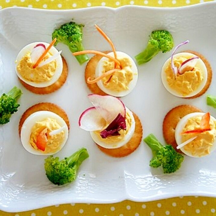クリスマスに ゆでたまごのカナッペ レシピ 作り方 By 楽天市場出店店舗 みっちぇる ごいし食キット屋 楽天レシピ クリスマスに ゆでたまごのカナッペ レシピ 作り方 By 楽天市場出店店舗 みっちぇる ごいし食キット屋 楽天レシピ
